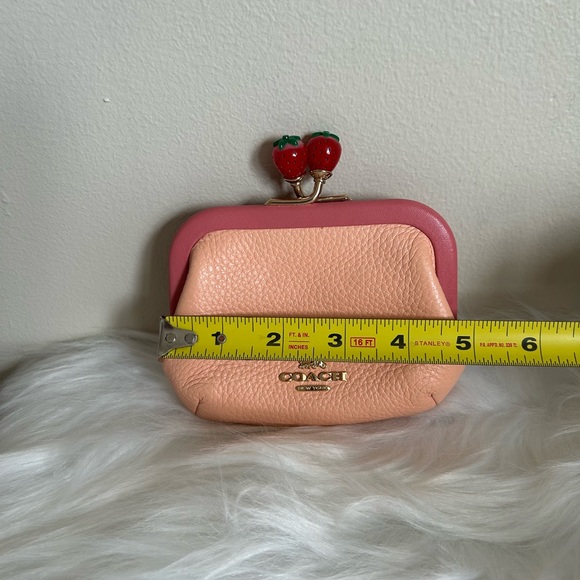 Coach Strawberry Kisslock Coin Purse - Picture 8 of 9